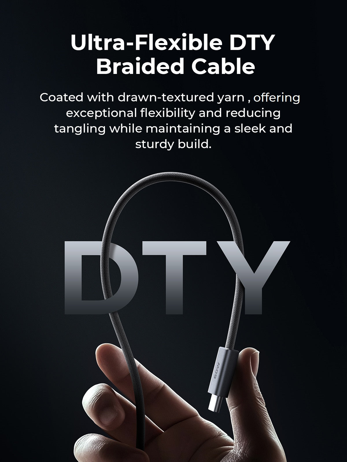 Aukey Circlet Blink 1m 60W DTY Braided USB-C to C Cable (CB-DCC061)