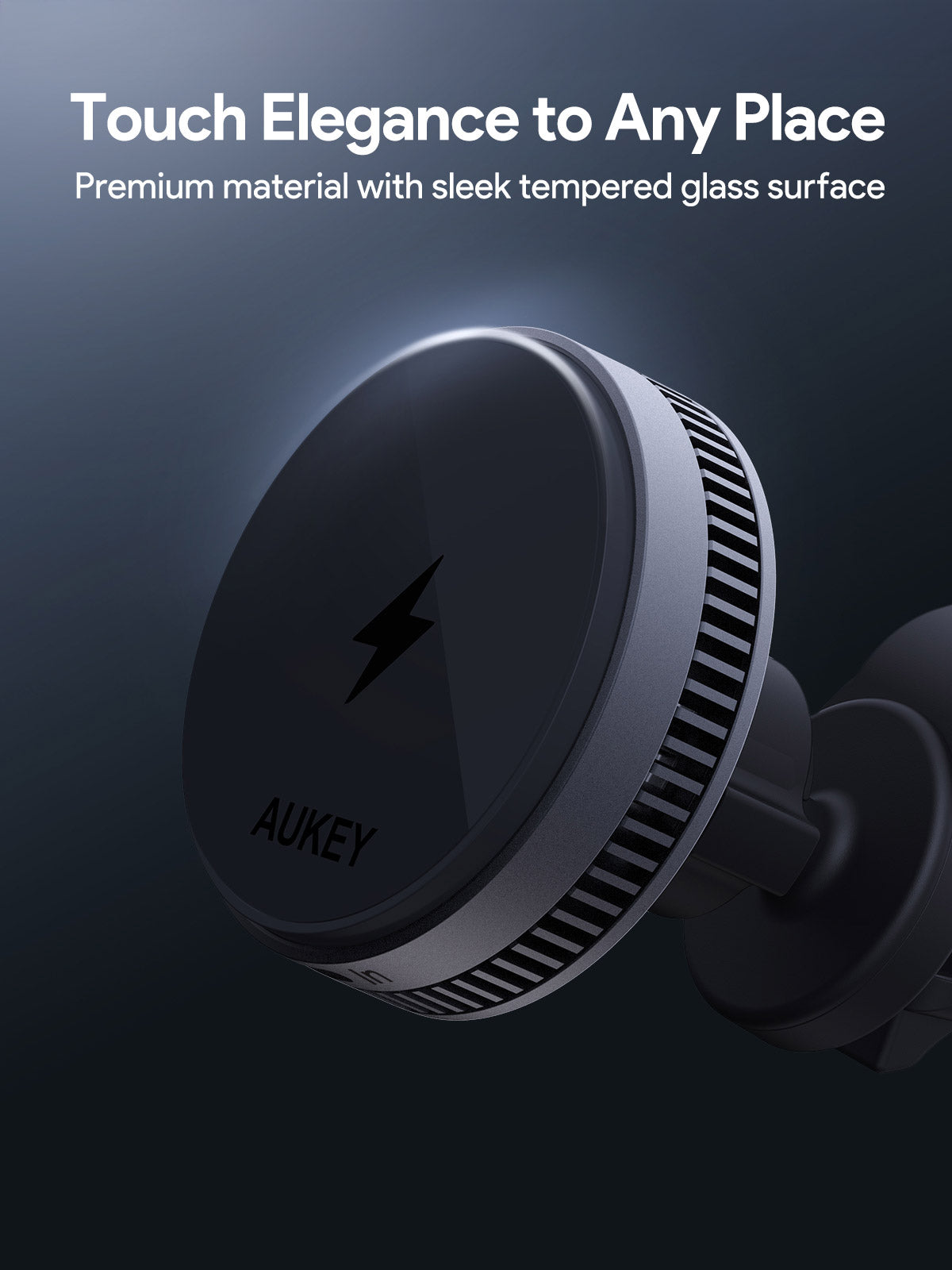 AUKEY HD-MC13A MagFusion Dash Pro Qi2 Active Cooling Wireless Charging Phone Mount