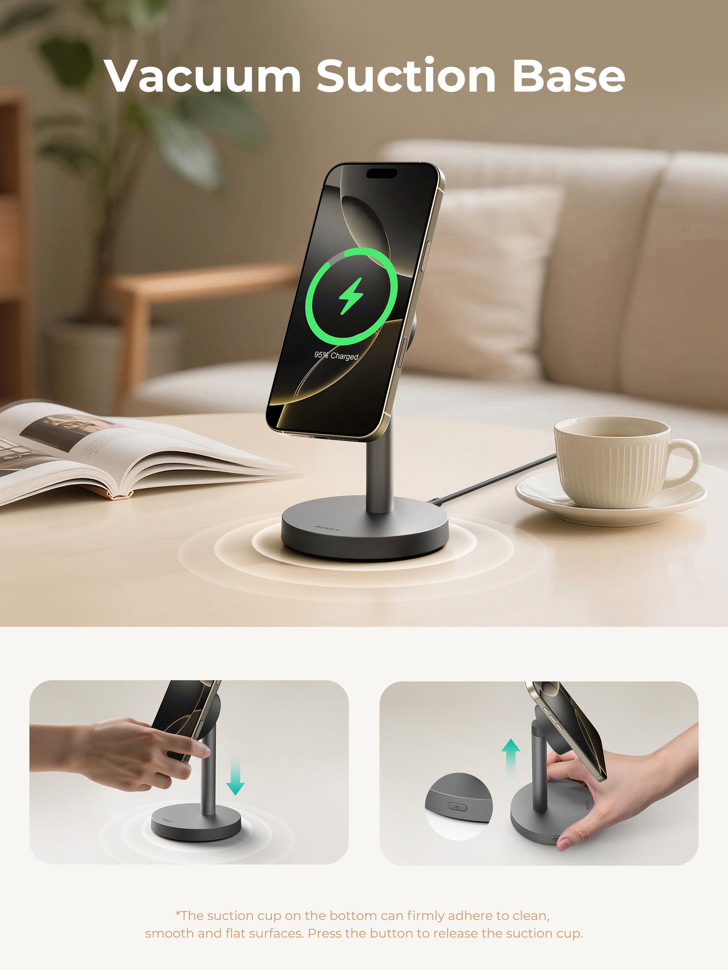 AUKEY LC-MC111 MagFusion 1X Magnetic Wireless Charger