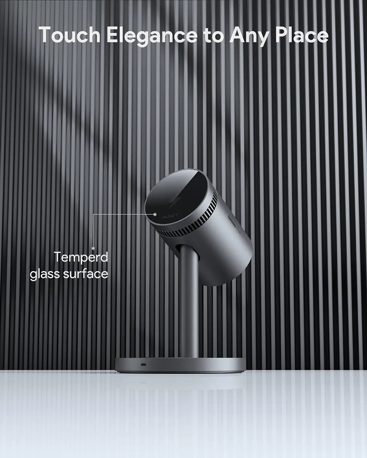 AUKEY LC-MC311A MagFusion 3-in-1 Pro Qi2 Active Cooling Wireless Charging Station with Active Cooling