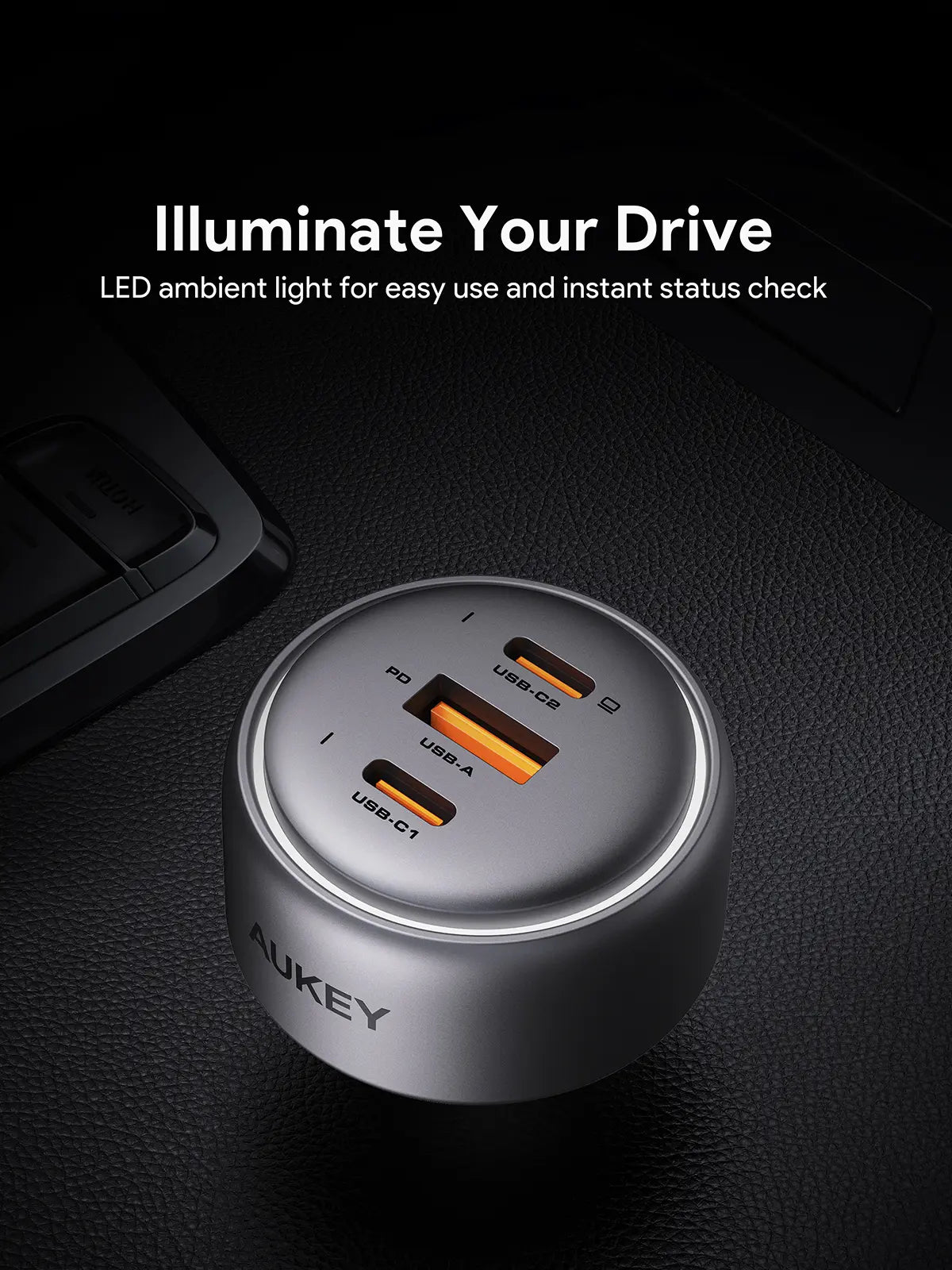 Aukey Pathfinder Mix 3 Car Charger 100W (CC-P3)