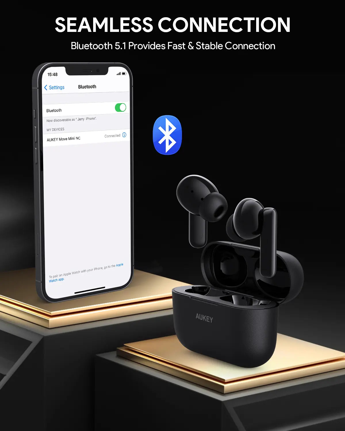 Aukey True Wireless Noise Cancelling Earbuds (EP-M1NC)