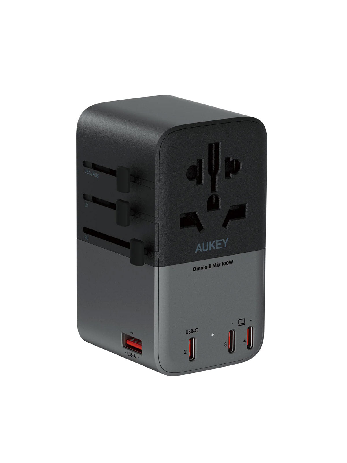 Aukey Travel Mate Universal Adapter with USB ports 100W (PA-TA09A)