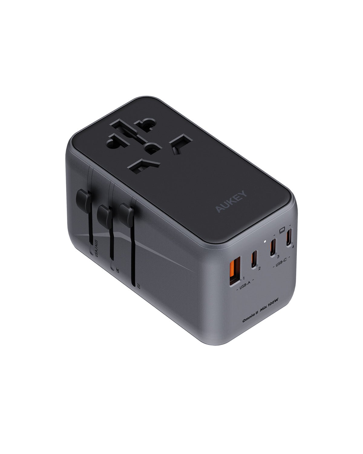 Aukey Travel Mate Universal Adapter with USB ports 100W (PA-TA09A)