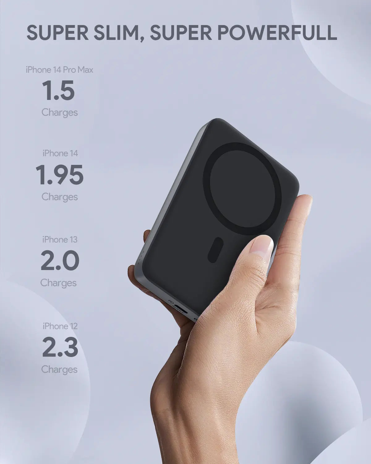 AUKEY PB-MS02 Maglink Power Bank Wireless Charger 30W 10000mAh