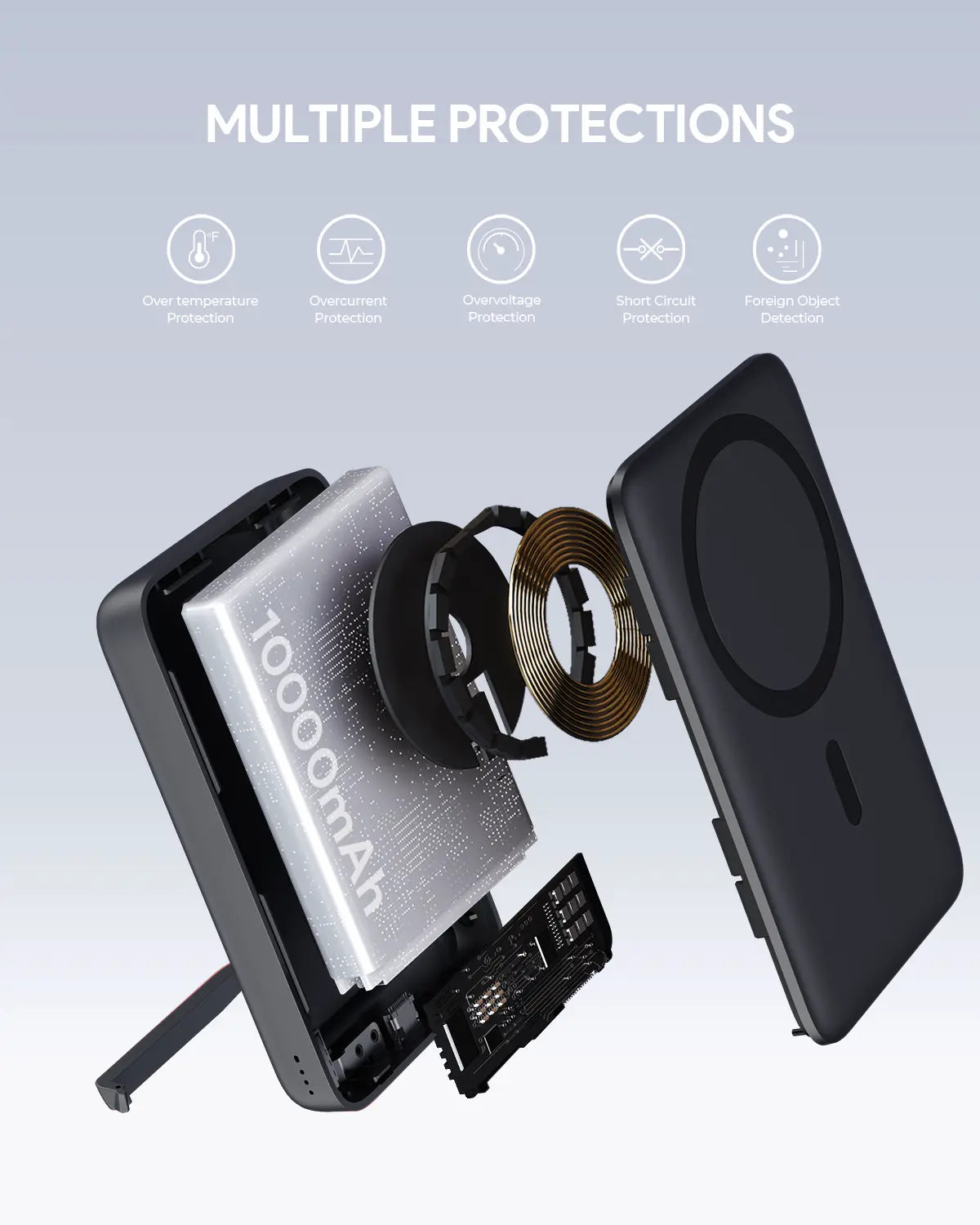 AUKEY PB-MS02 Maglink Power Bank Wireless Charger 30W 10000mAh