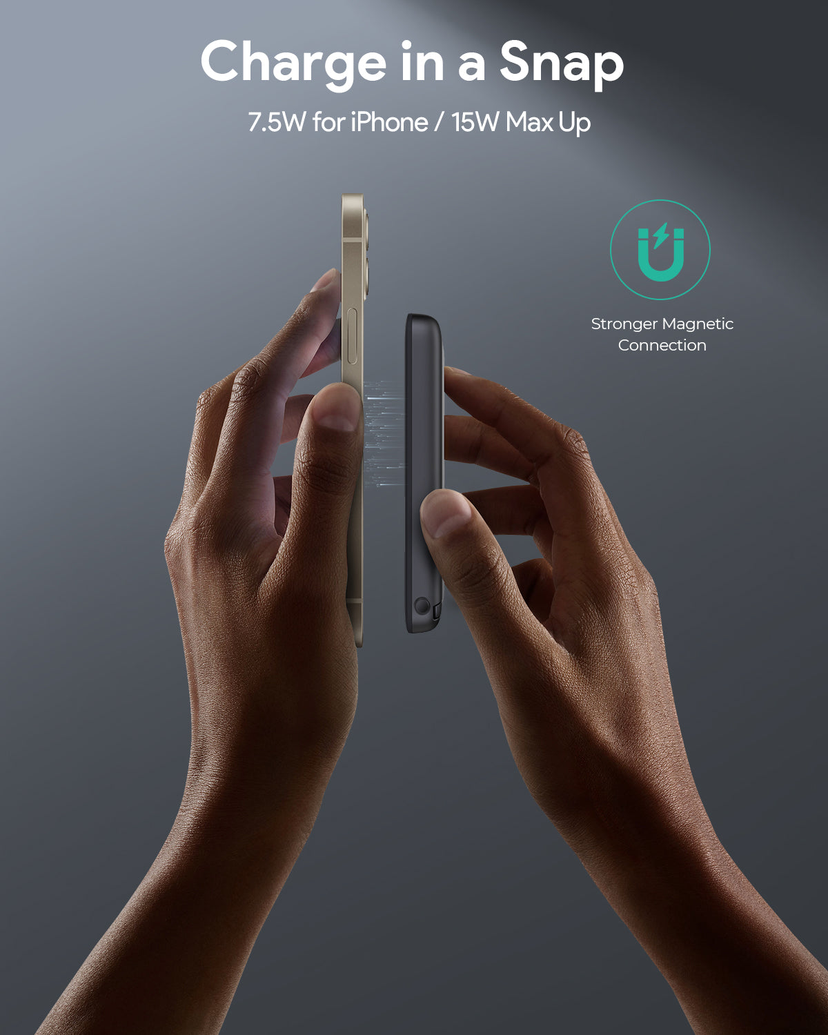 AUKEY PB-MS06 MagFusion 10000mAh Magnetic Wireless Charging Power Bank