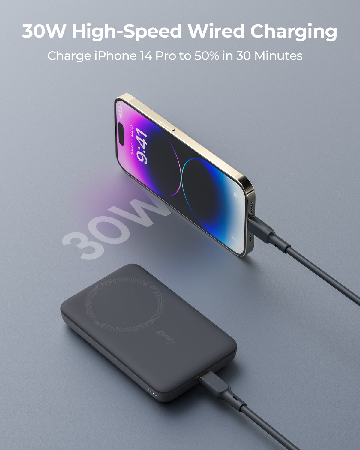 AUKEY PB-MS06 MagFusion 10000mAh Magnetic Wireless Charging Power Bank