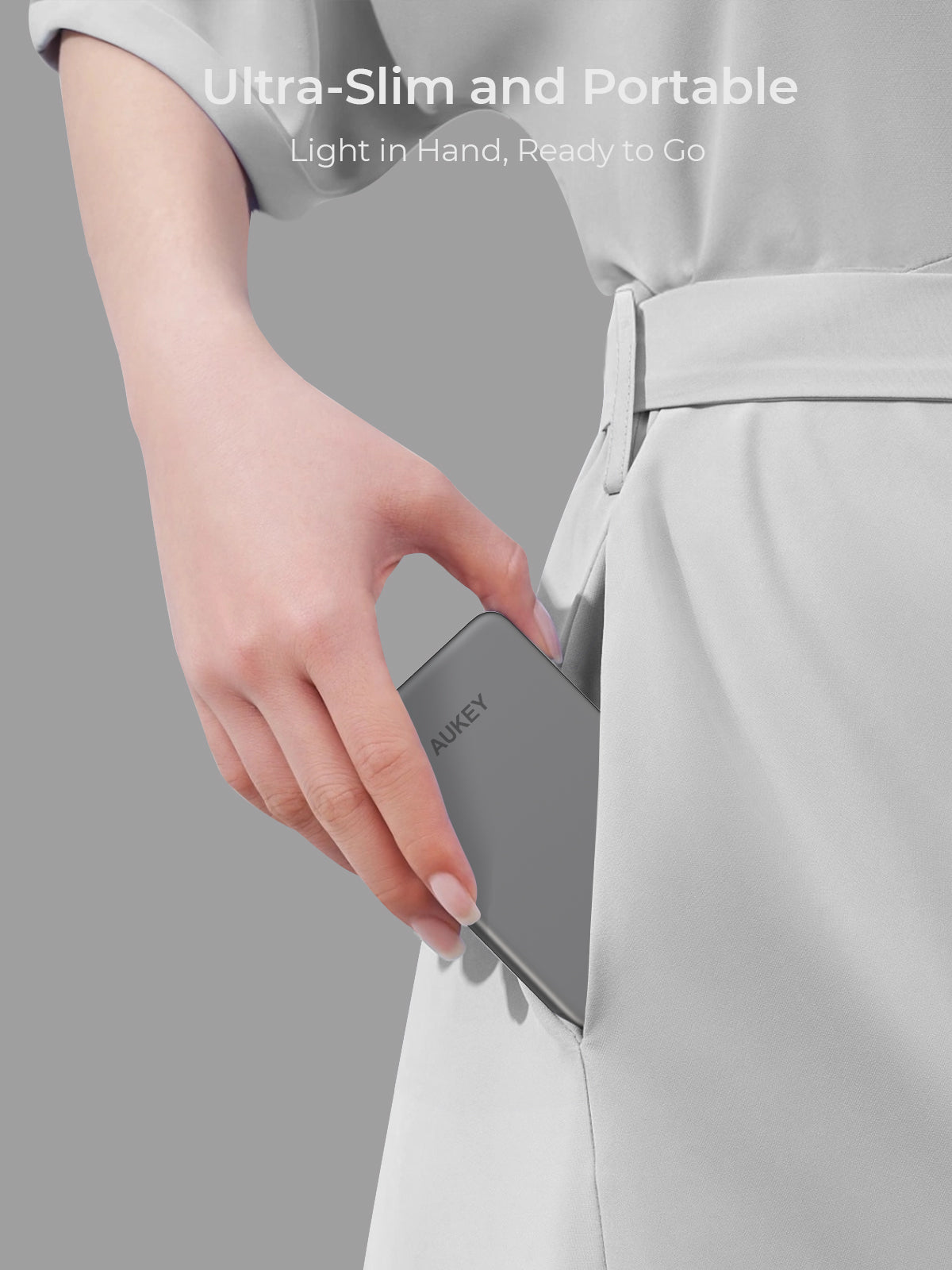Aukey MagFusion M Qi2 5000mAh Magnetic Wireless Power Bank (PB-MS07)