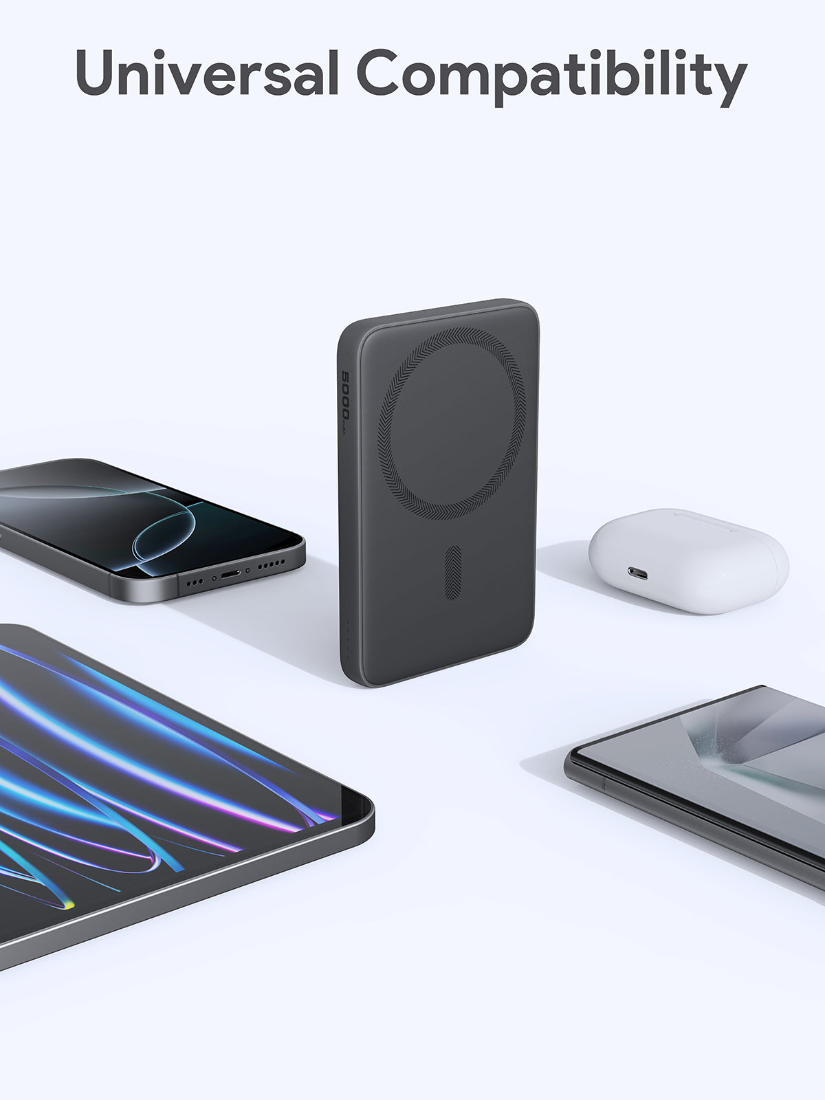AUKEY PB-MS03 MagFusion Slim 5000 Magnetic Wireless Charging Power Bank