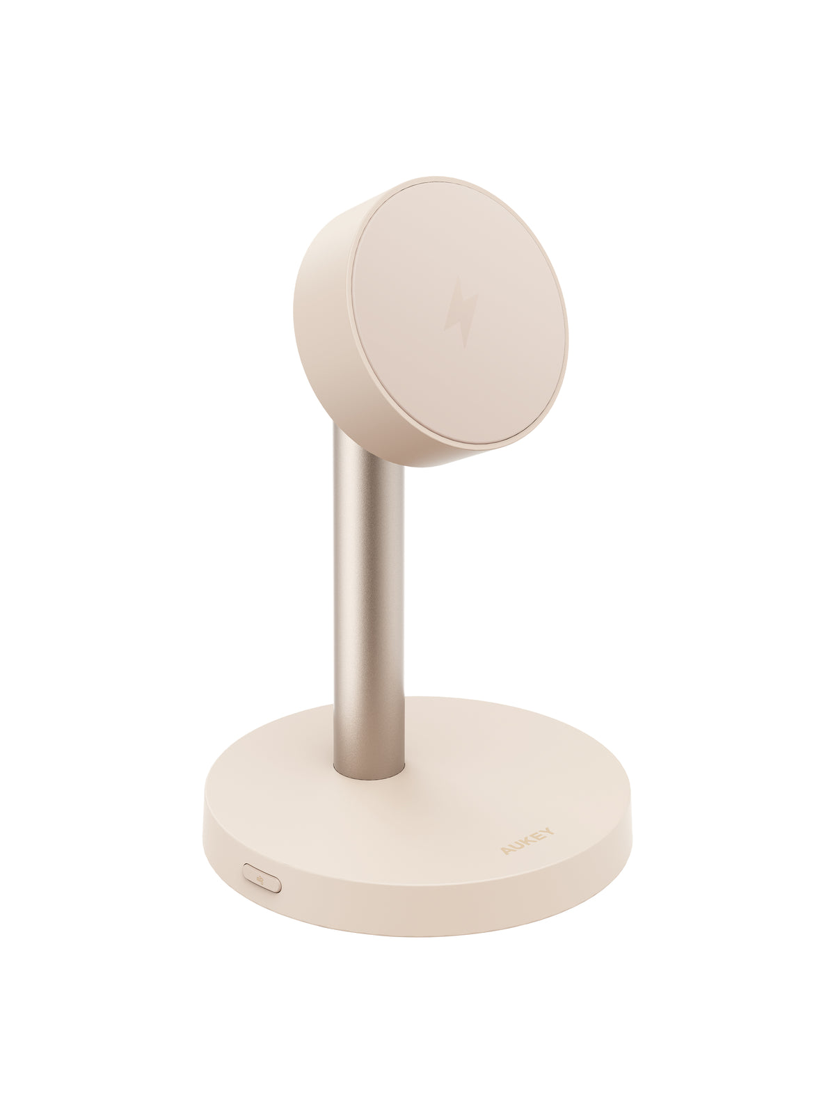AUKEY MagFusion 1X Qi2.2 25W Fast Magnetic Wireless Charging Stand for iPhone, Samsung & Google Pixel – LC-MC111 (Gold Edition with USB-C Cable)