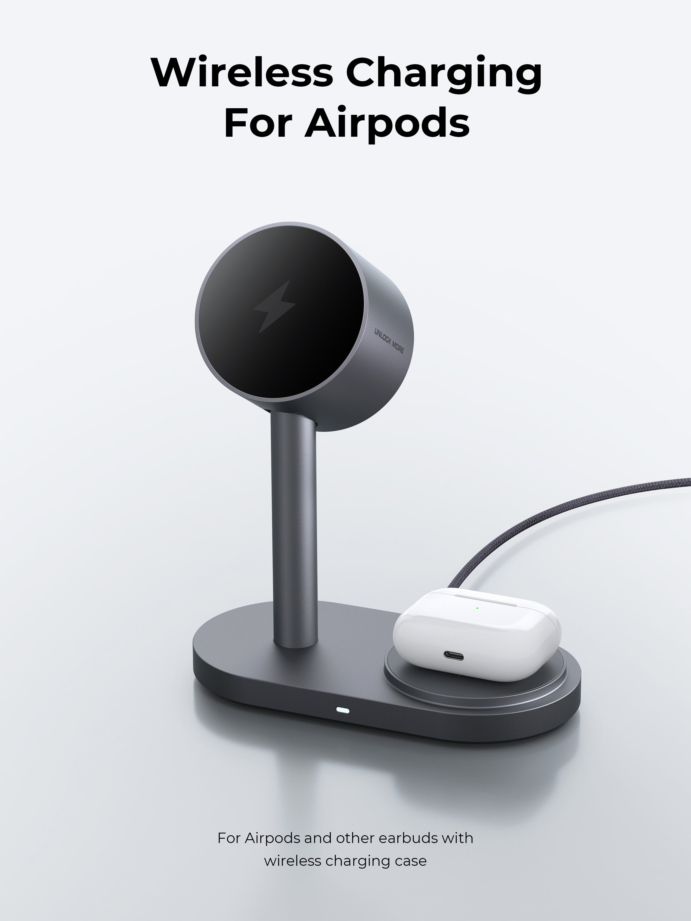 AUKEY LC-MC213 Qi2.2 MagFusion 2X 2-in-1 Magnetic Wireless Charger