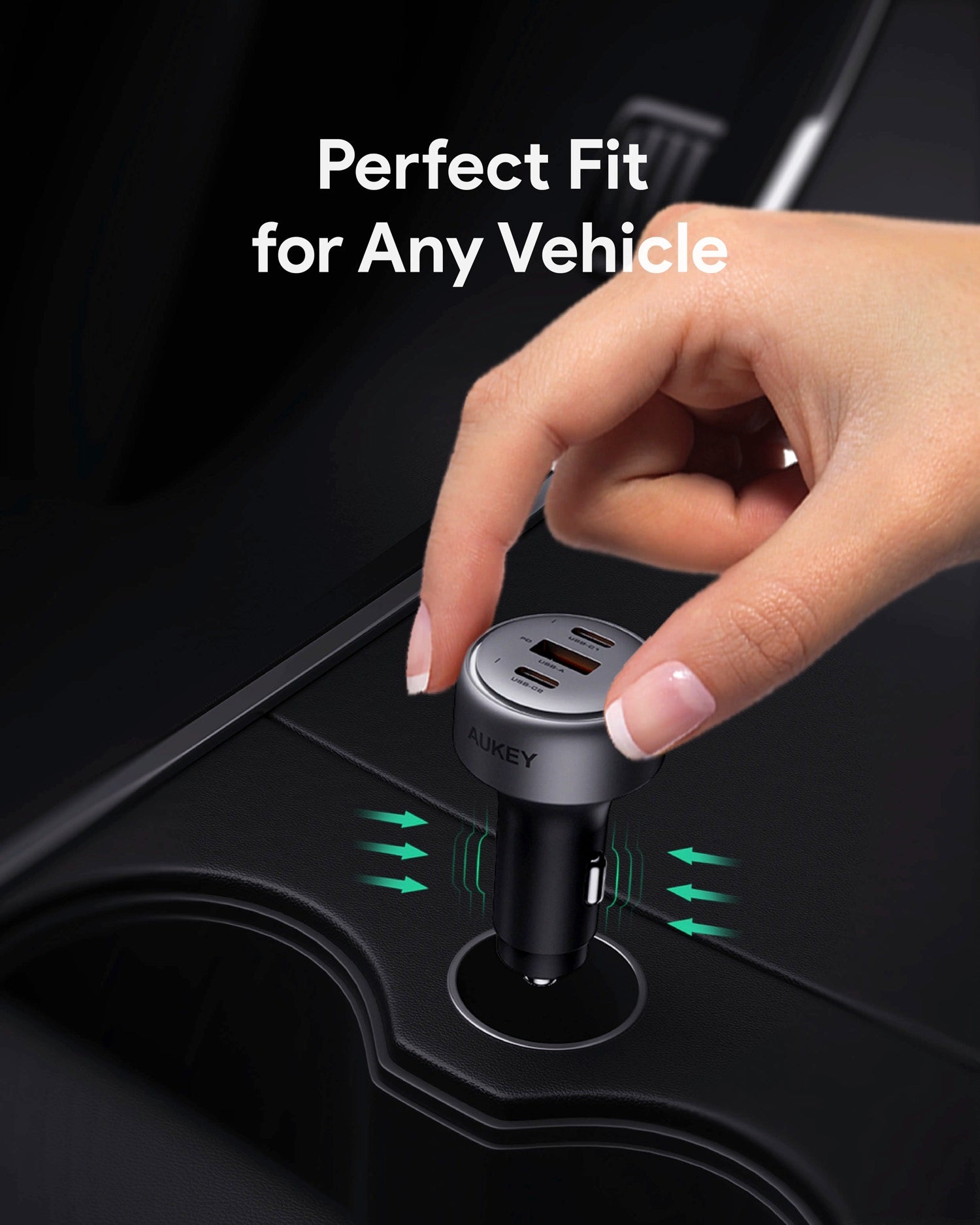 AUKEY CC-P1 Pathfinder Mix 3 Fast Charging Car Charger 66W