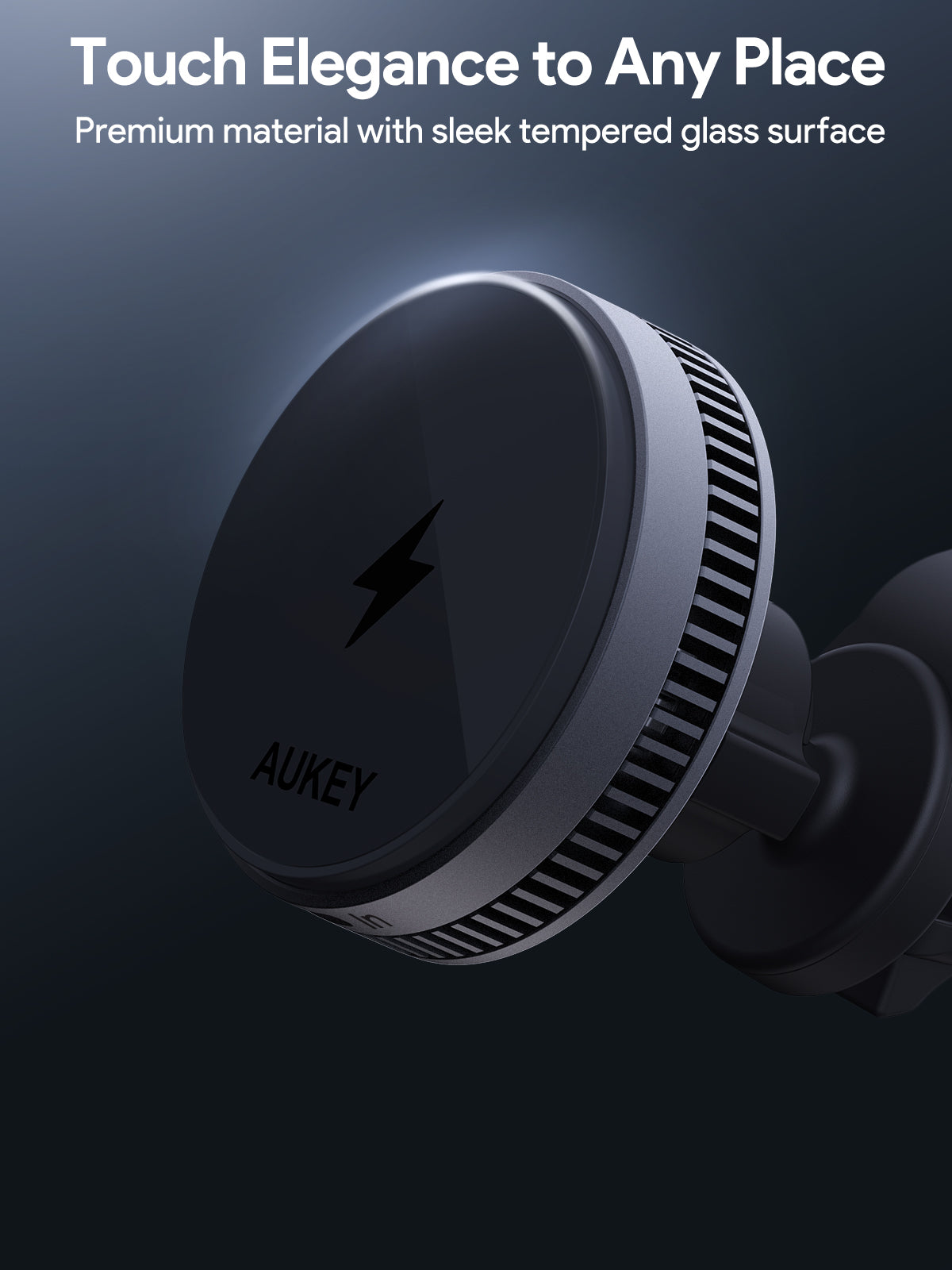 AUKEY HD-MC13AP MagFusion Dash Pro Plus Qi2.2 Active Cooling Wireless Charging Phone Mount