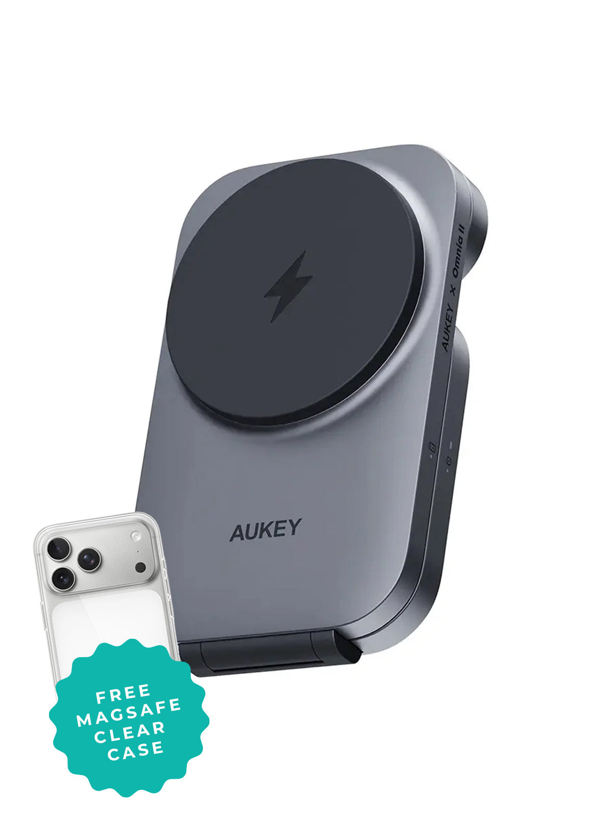 AUKEY MagFusion Z Qi2 15W 3-in-1 Foldable Wireless Charger for iPhone, Apple Watch & AirPods – LC-MC312