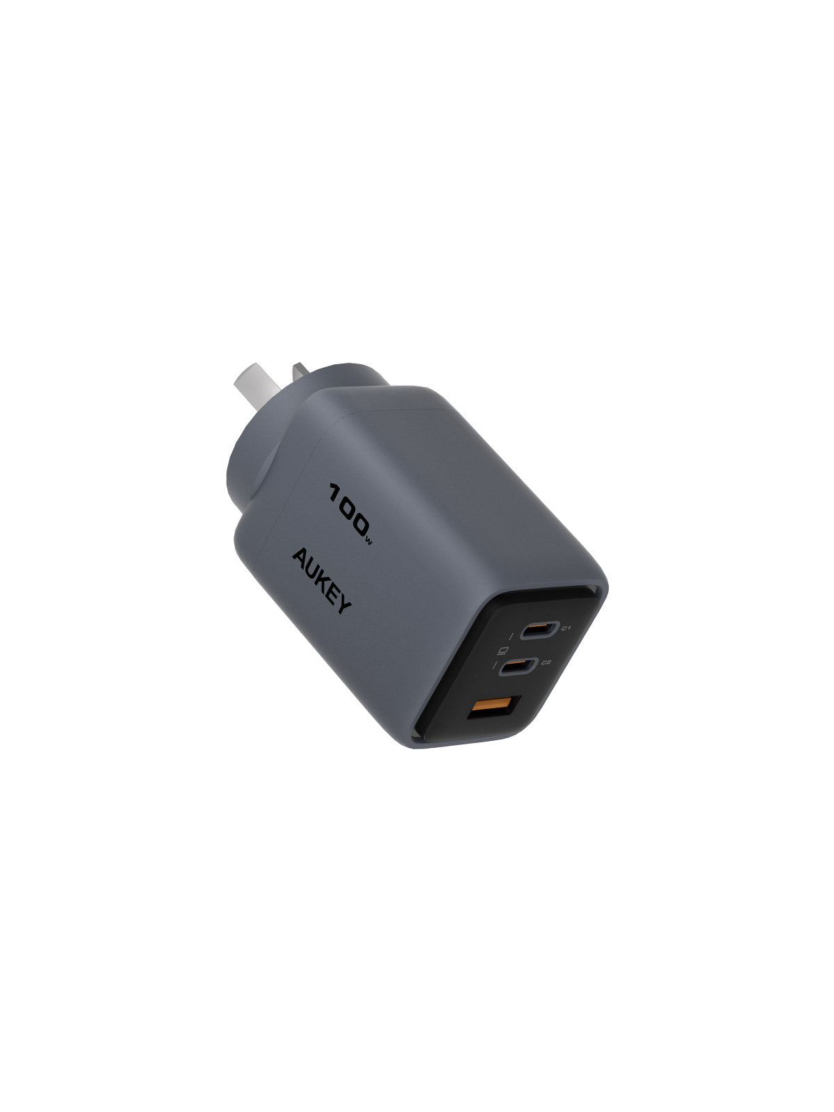 Aukey Comet 100W PD Fast Wall Charger GaN USB-C with 100W 1.8m  USB-C to C Cable (PA-C5)