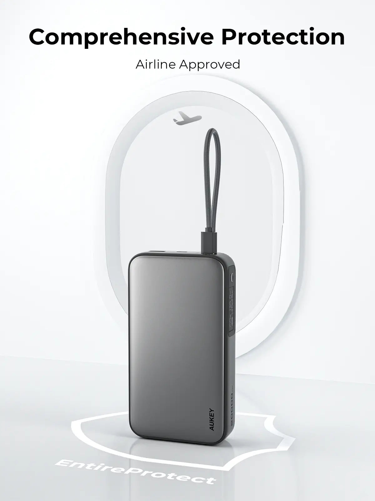 Power Bank with built in USB C Cable