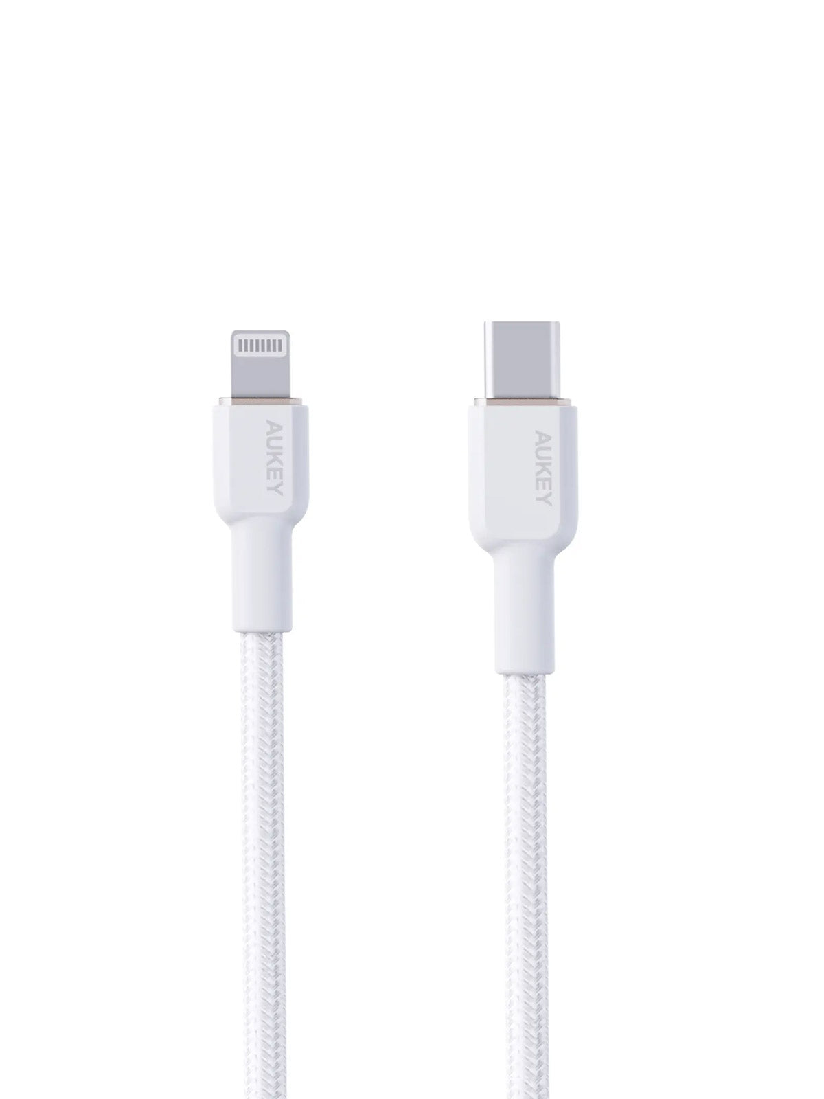 Aukey Circlet CL USB-C to Lightning Cable Aramid Fiber Core 1m - White (CB-KCL1)
