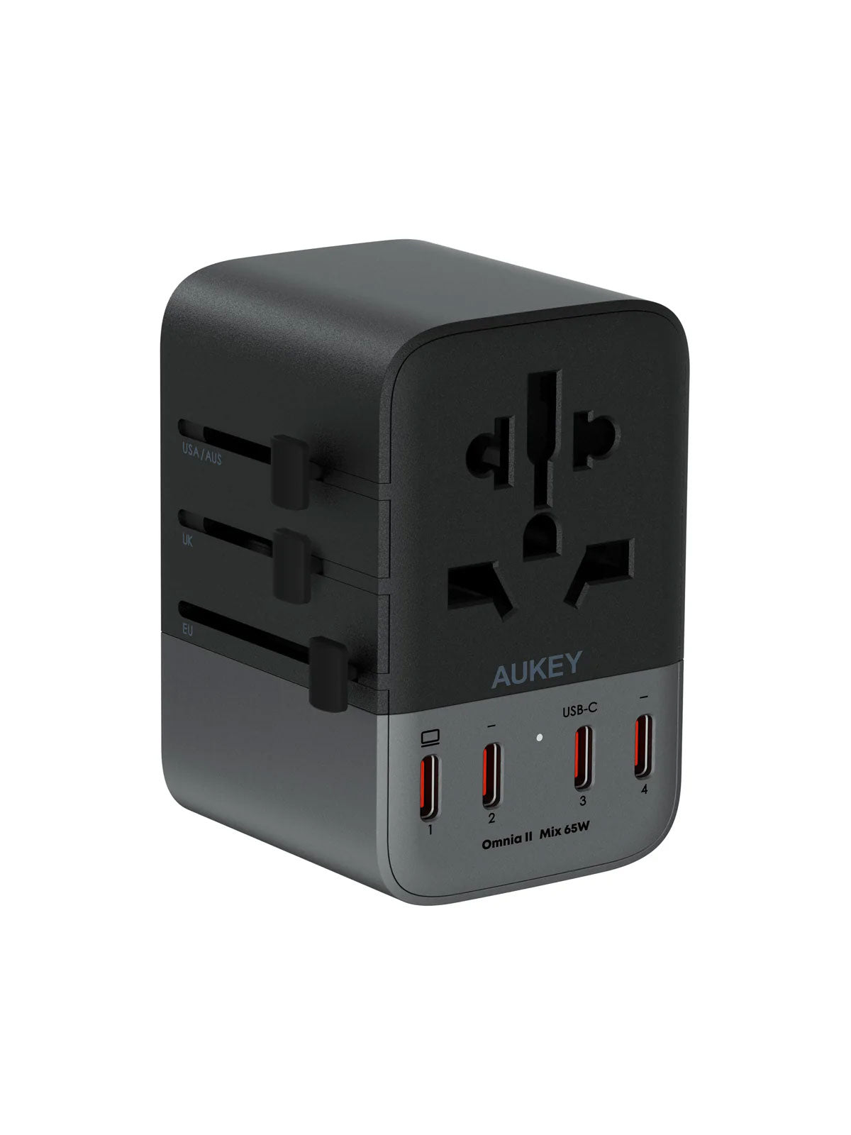 Aukey Travel Mate Universal Adapter with USB ports 65W (PA-TA08A)