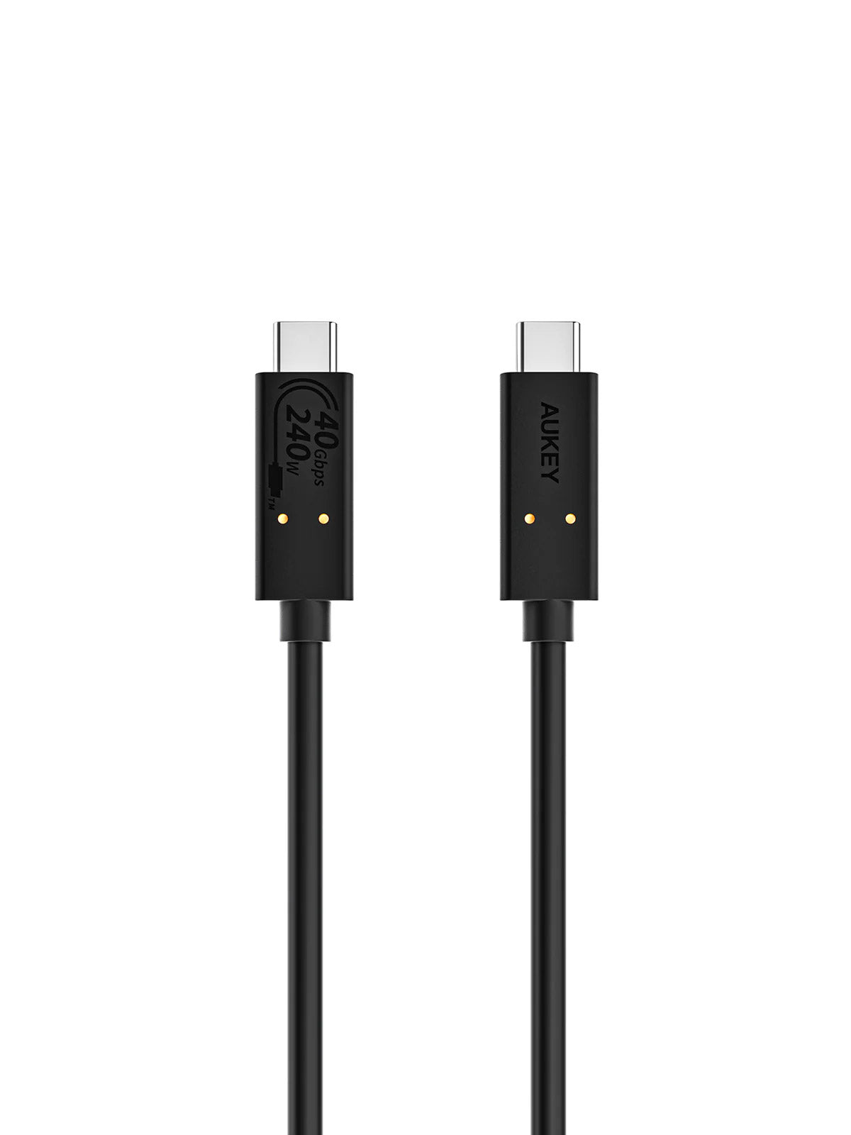 Aukey Hyperlink USB-C to C Cable USB4 50V 5A 240W 0.8M - Black (CB-TCC241)